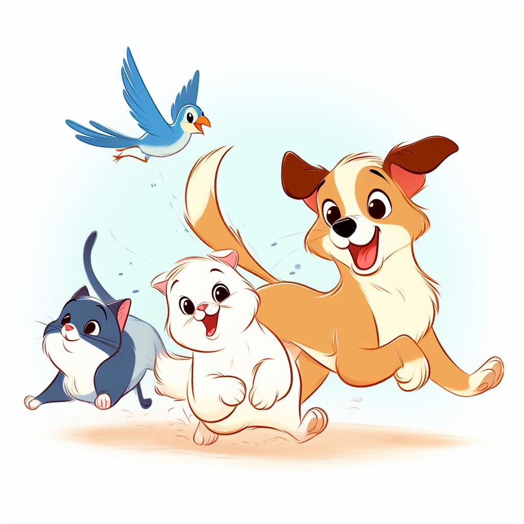 picture of happy pets